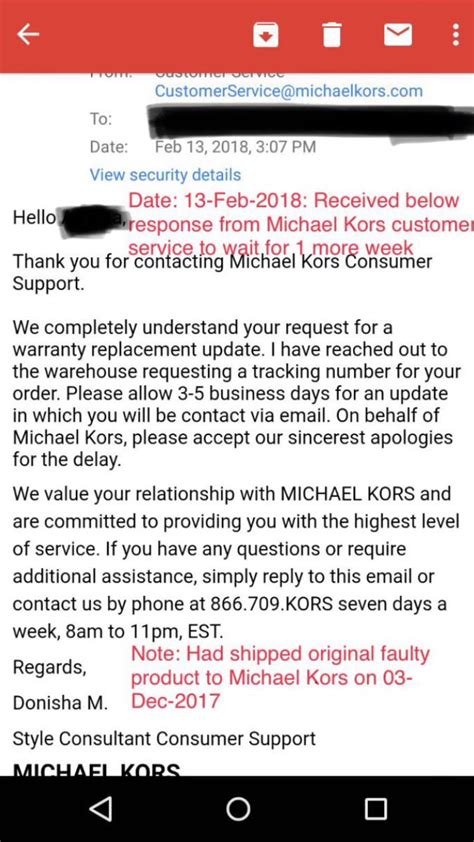 michael kors customer service contact|Michael Kors customer services number.